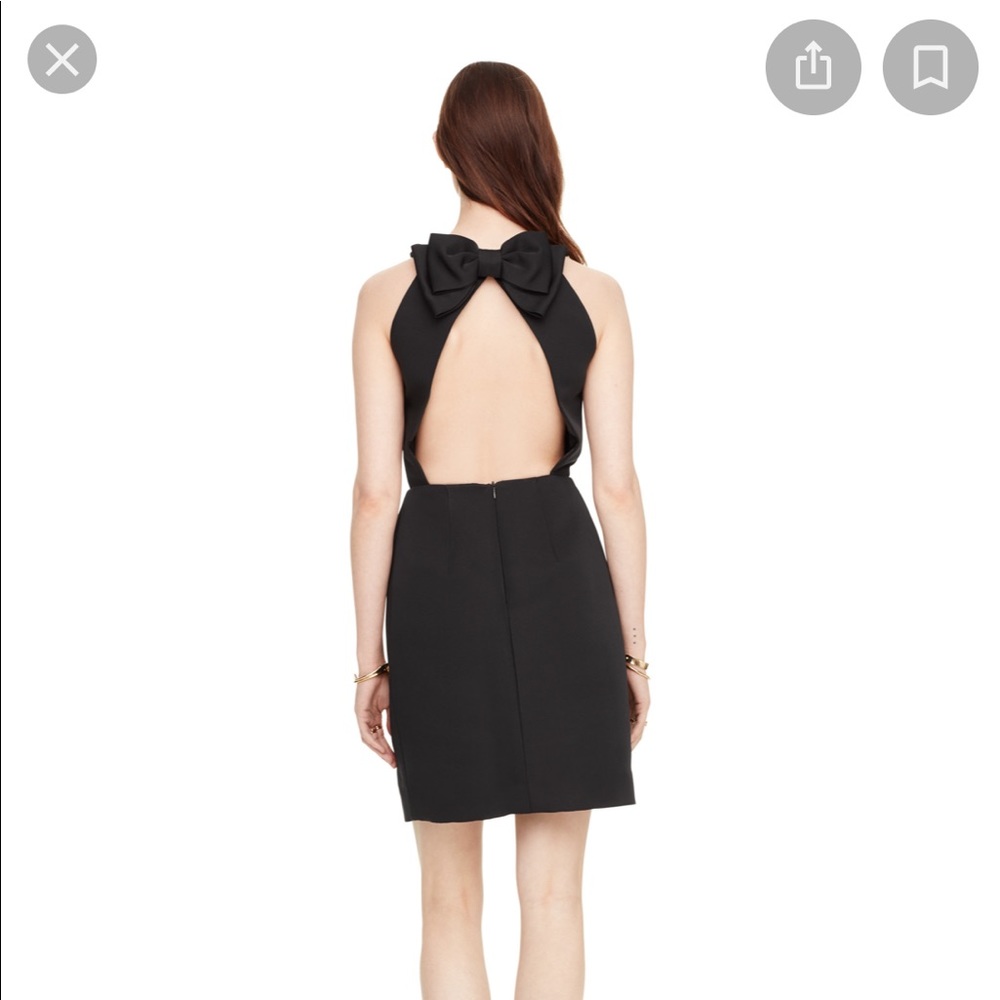 NWT Kate Spade Black Bow Back Cupcake Dress